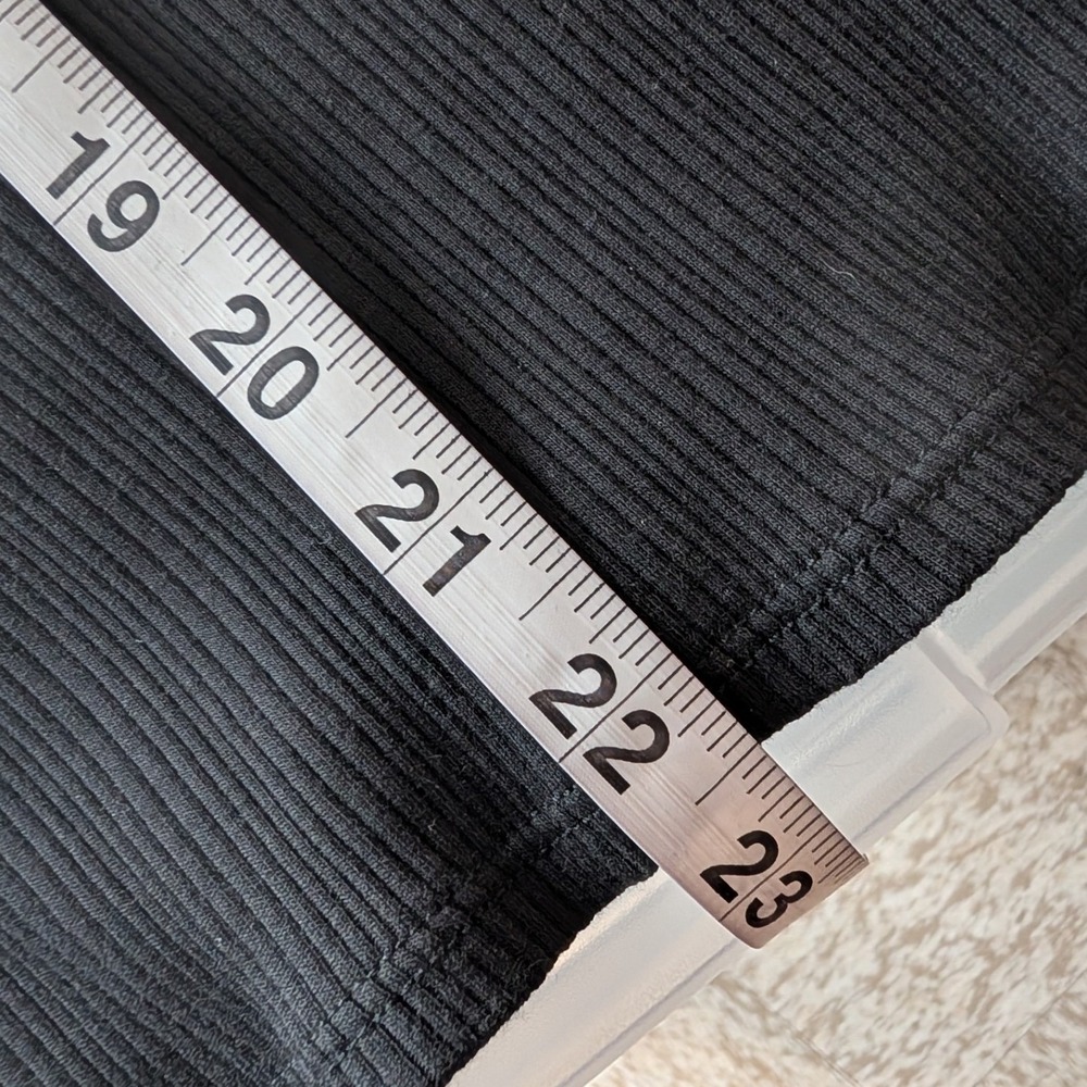 Nation LTD Leticia Ribbed Tank XL Black Organic Pima Cotton‎ Minimalist Capsule - Picture 7 of 9